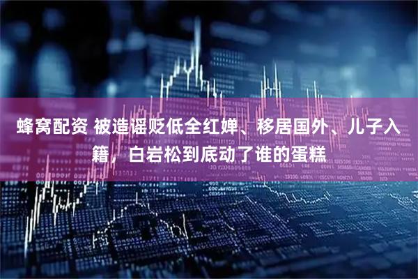 蜂窝配资 被造谣贬低全红婵、移居国外、儿子入籍，白岩松到底动了谁的蛋糕